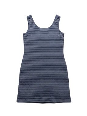 Toad&Co Samba Flow Tank Dress Size Large Heathered Slate Blue